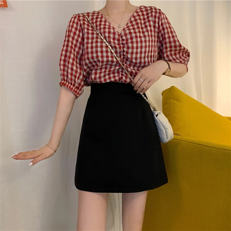 

2023 High Waist Style Suit Short Skirt a Skirt Women Korean Fashion Skirts Clothes for Women