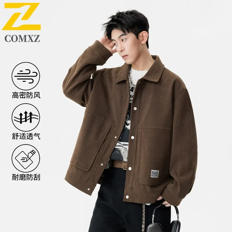 

COMXZ Gorpcore Chaqueta Loose Trendy Wear Resistant Outdoor Cycling Adventure Climbing Jacket Autumn Man Clothes Trench Coat