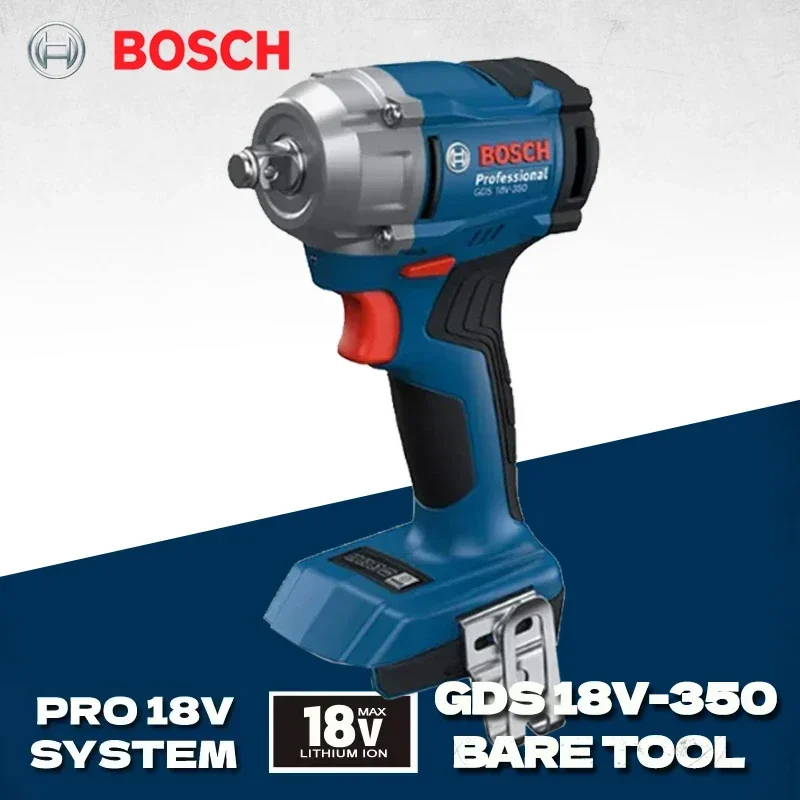 BOSCH GDS18V-350 Аккумуляторный ударный гайковерт с 3-ступенчатой регулировкой крутящего момента Ударный гайковерт Динамометрический ключ Bosch Электроинструменты Bosch GDS 18V-350