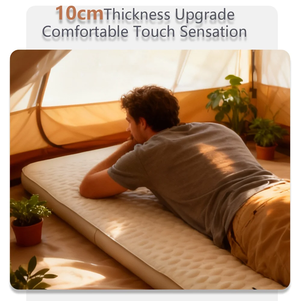 تاركا يجب اقتناؤها مرتبة هوائية للتخييم، وسادة محمولة ذاتية النفخ لراحة فورية في أي مكان - خيمة المشي لمسافات طويلة في المنزل والخارج