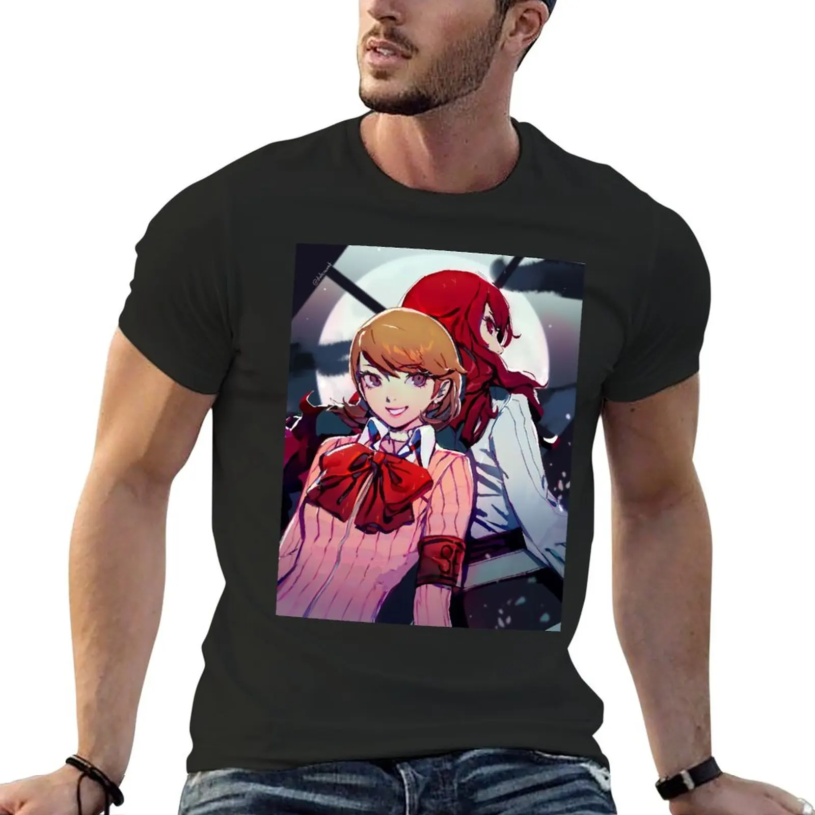 

Yukari & Mitsuru T-shirt kawaii clothes cute clothes mens t shirts