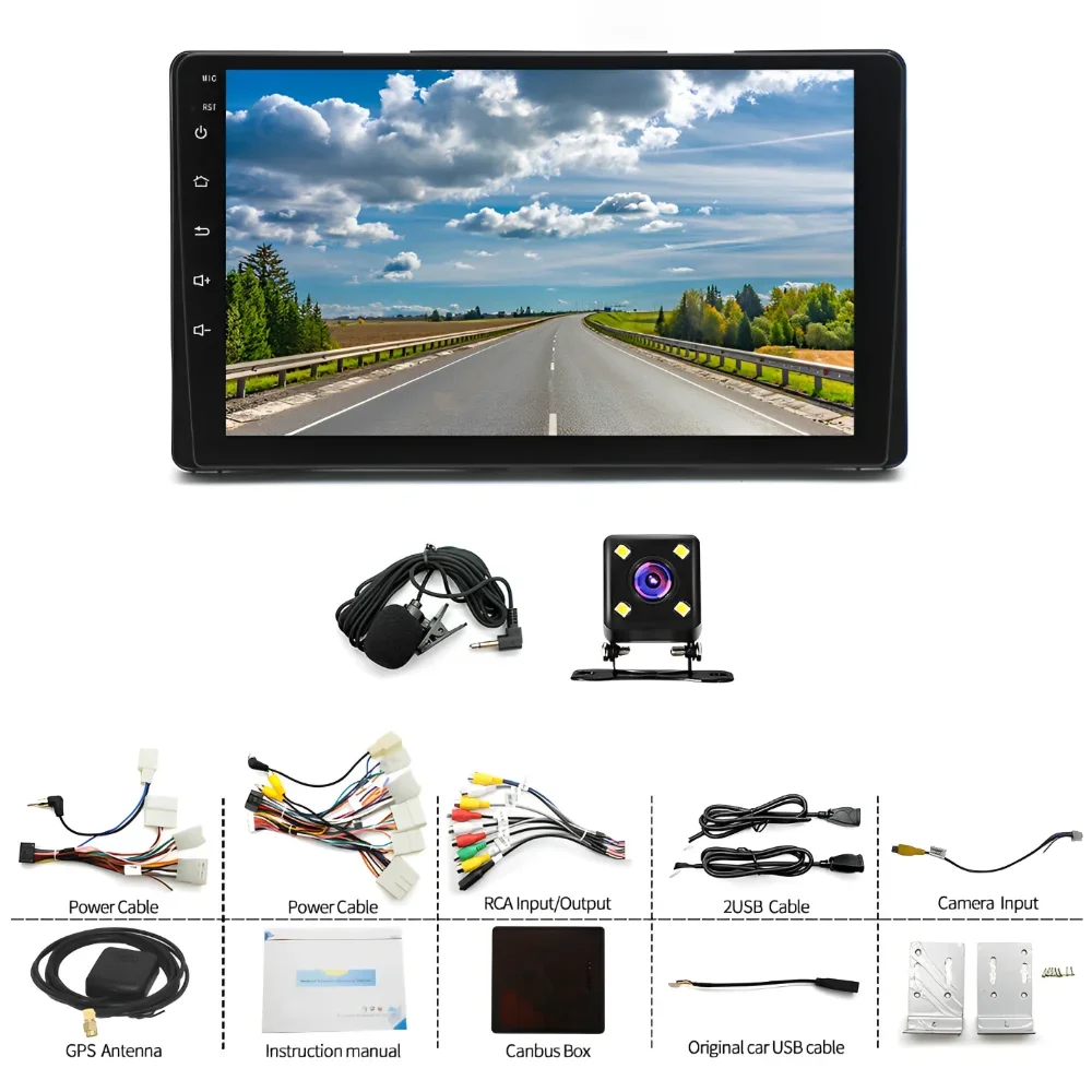 ملاحة GPS للسيارة متوافقة مع سيينا 2015 - 2018 Android 13 9 بوصة مناسبة لراديو Carplay