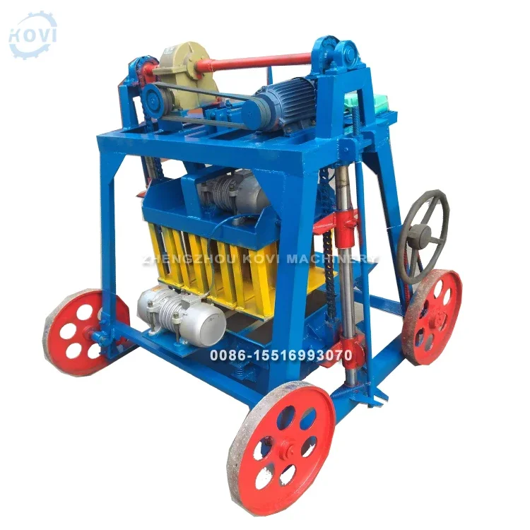 mobile Egg laying concrete brick molding maker pavers cement hollow block making machine equipment