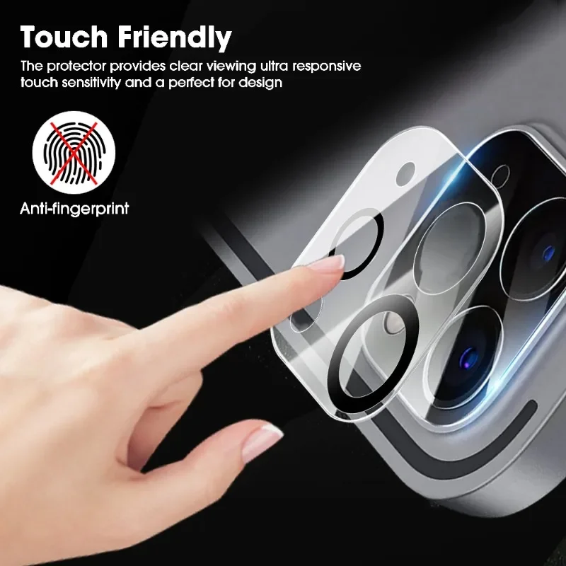 3-1Pcs Tablet Camera Lens Screen Protector for IPad Pro 2024 Anti-Scratch Tempered Glass Lens Cover Film for IPad Pro 11/13 Inch