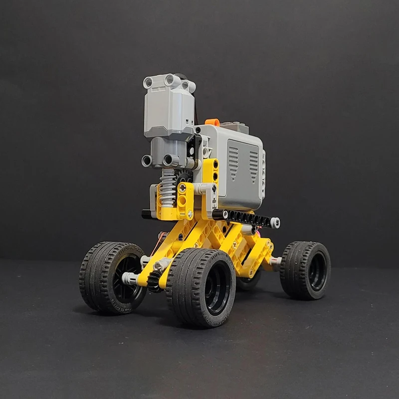 MOC Customed Technical Extending Cars Buiding Blocks Model With Large Power Functions Motor Battery Box Bricks DIY Creative Toys