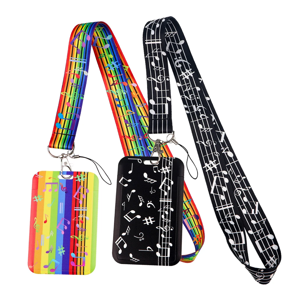 LX1329 Colorful Note Lanyard For Keys chain Card Cover Badge Holder Keychain for Keyring Accessories Jewelry Friendship Gifts