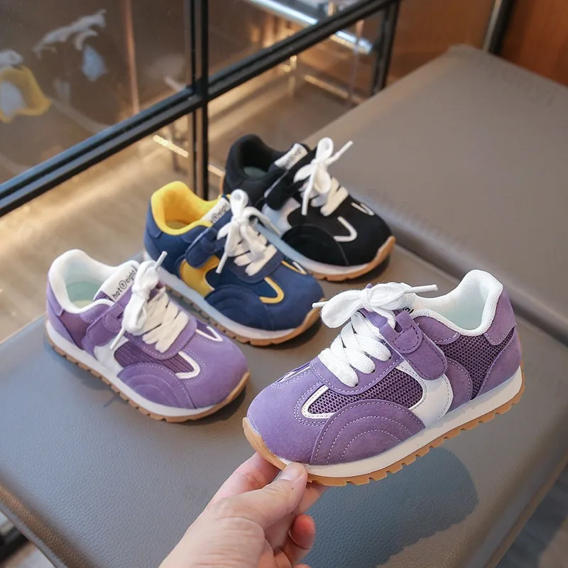 

Children's Low Top Non Slip Casual Sport Shoes 2025 Autumn New Boys' Fashion Trend Versatile Comfortable Lace Up Chunky sneakers