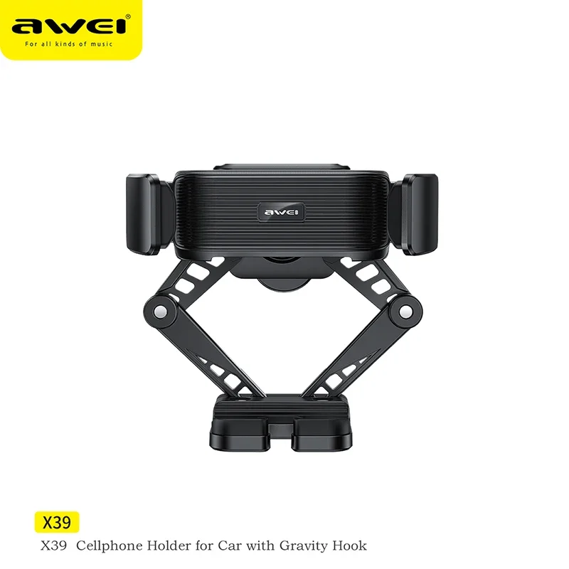 Awei X39 Portable Car Phone Holder Stand Air Vent Clip Mount CellPhone Stand In Car GPS Support Universal Mobile Phone Holder