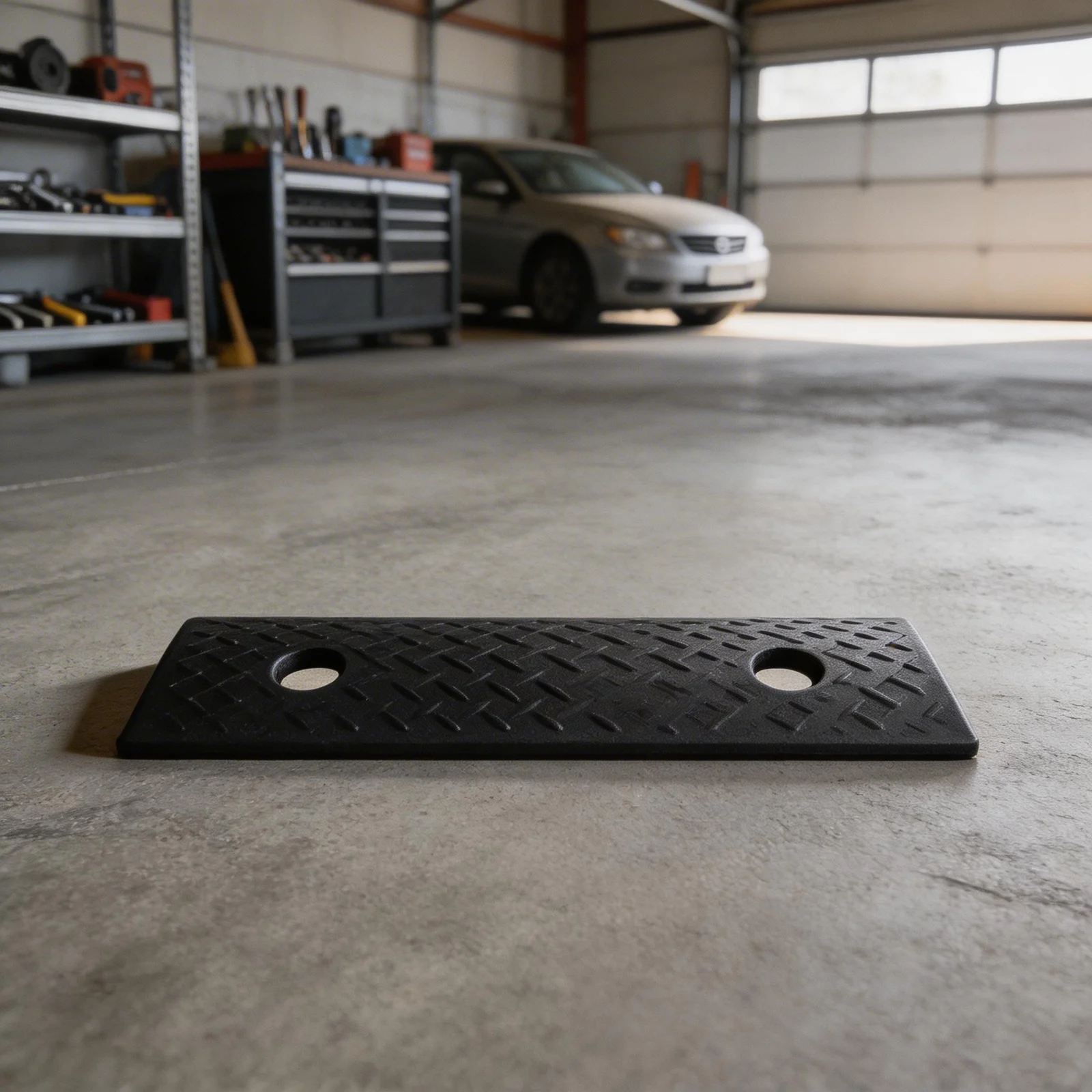 2個入り-プラスチック製ゴム製縁石ランプ-滑り止めスレッショルドランプ-高さ30mm-車、自転車、車椅子の上り坂用-三角形マット
