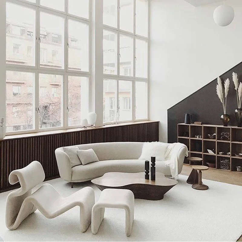 FRP abstract special-shaped line S-shaped chair modern simple living room lazy sofa chair