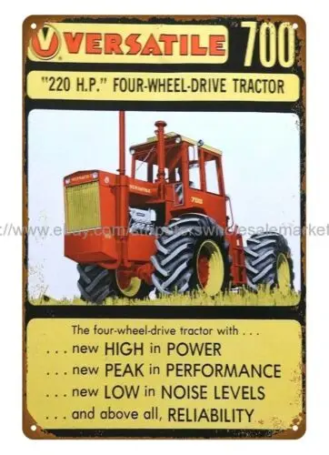 1972-1977 VERSATILE 4WD TRACTOR farm equipment metal tin sign discount  signs sign