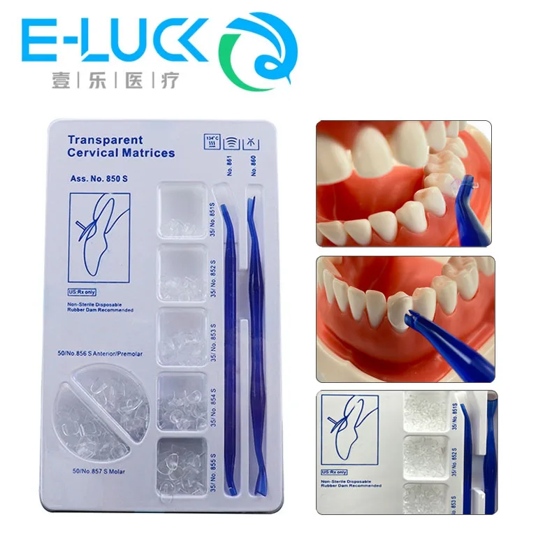 

1Set Dental Transparent Matrix Cervical Matrices Composite Gingival Filling Materials 850S Dental Tools