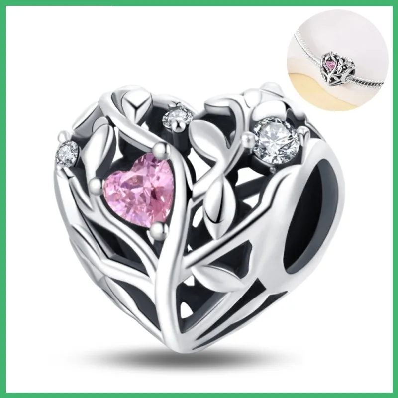 

Подвеска-подвеска из стерлингового серебра 925 пробы «Древо жизни» с кубическим цирконием, подходит для браслета «сделай сам», ожерелье, подарок для нее, Colgante Plata