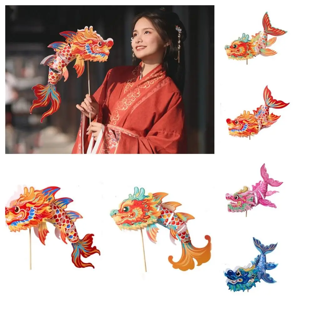 اليدوية التنين العام يده فانوس الإسقاط مضيئة السنة الجديدة فانوس DIY يده DIY بها بنفسك مهرجان الربيع الفوانيس مضيئة #1