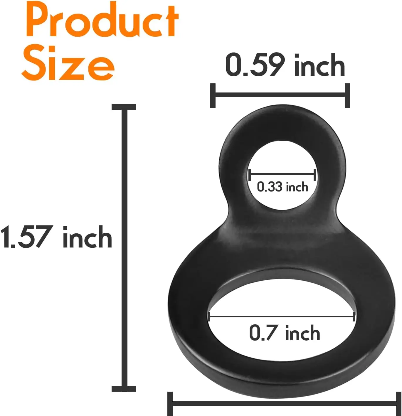 Stainless Steel Tie-Down Anchors - Multi-Purpose Mounting Hooks for Truck, Trailer, Workshop & Utility Vehicles Black view 6