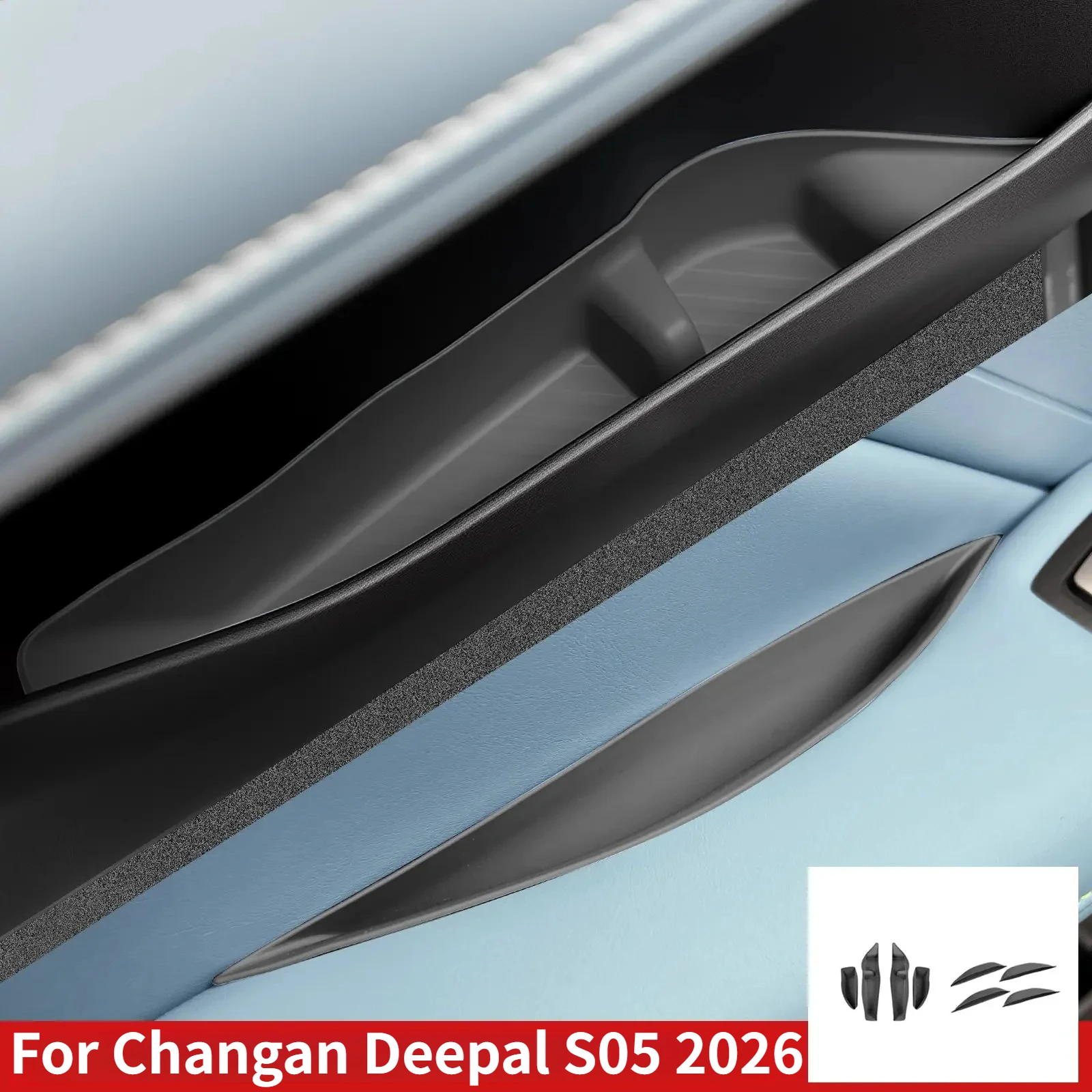 For Changan Deepal S05 2026 Silicone Door Storage Box Central Control Storage Slot Pad Modified Interior Special Accessories