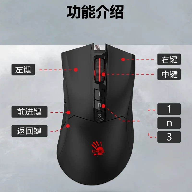 Bloody R90 PLUS 2.4ghz Wireless Mouse 5000dpi Usb Photoelectricity Esports Gaming Mouse Pc Game Accessories Gamer Man Mice Gifts