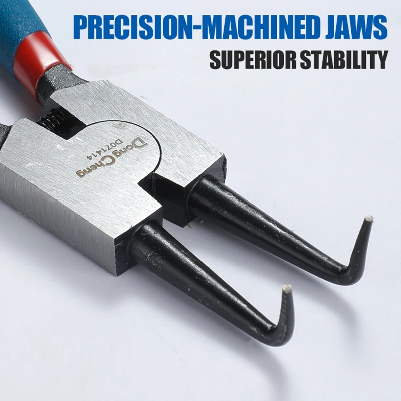 5 بوصة بحلقة إحكام كماشة الداخلية الخارجية حلقة الربيع كماشة لإزالة وتثبيت حلقات قفل المفاجئة المستديرة أدوات يدوية #3