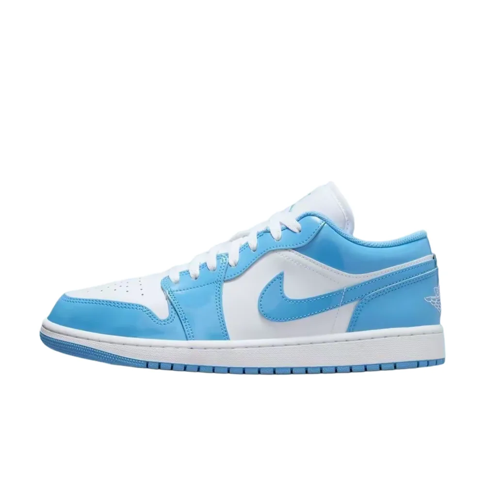 Zapatillas de baloncesto Jordan Air Jordan 1 Legend Blue para hombre, de caña baja, cómodas, elegantes y versátiles, azules FZ2138-114