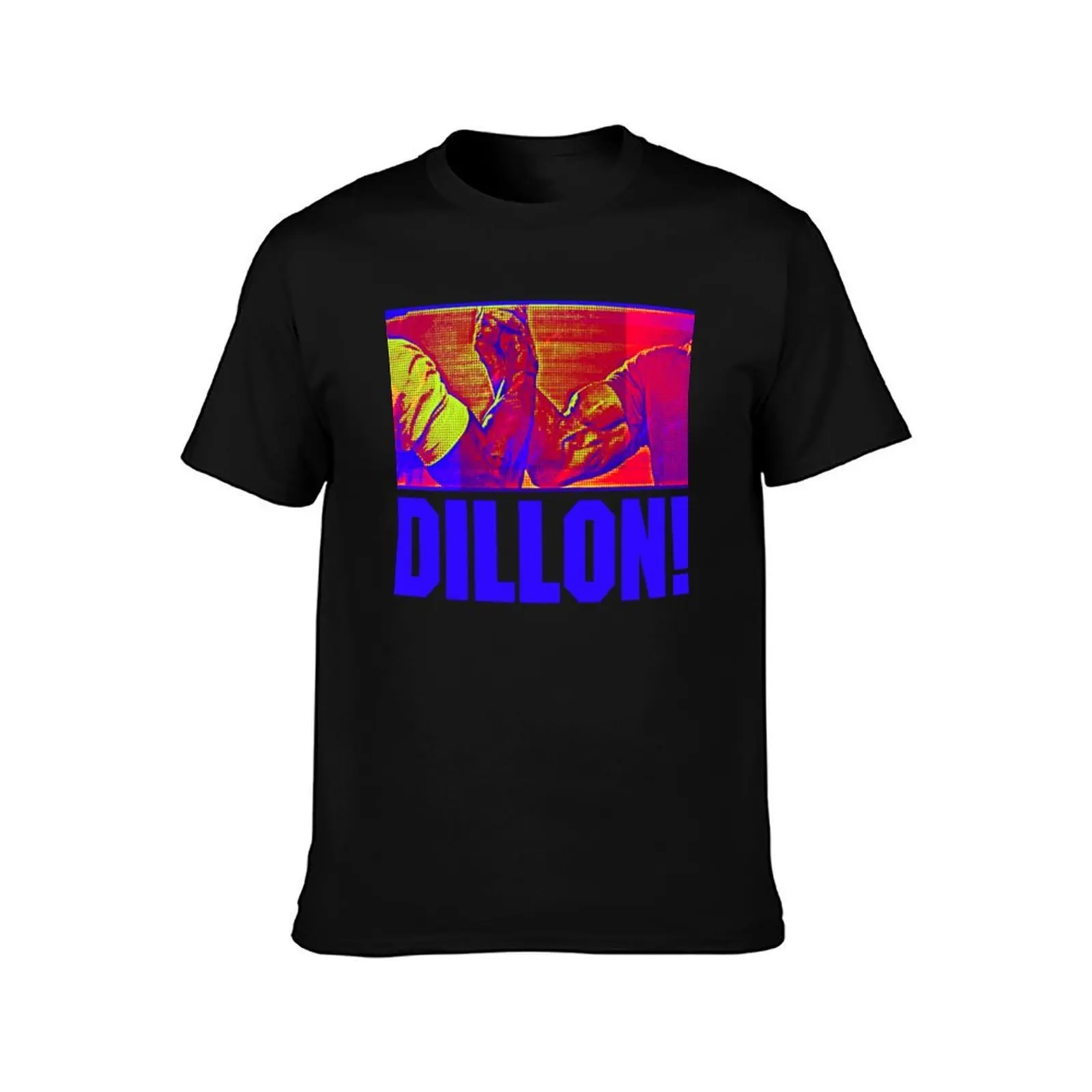 Dillon! Arnold Handshake T-Shirt Big Size Short Sleeve Tee for Men T-Shirt