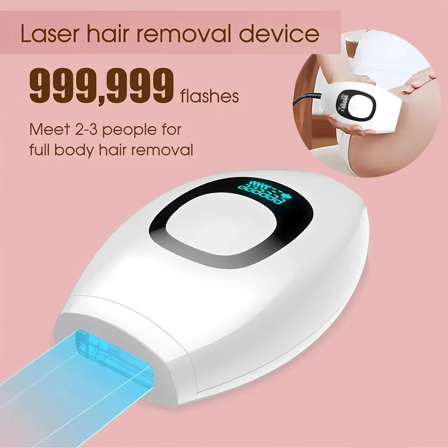 Depiladora láser eléctrica IPL, herramienta de depilación de pulsos, auricular profesional para el hogar, depiladora indolora, herramienta de afeitar, enchufe europeo