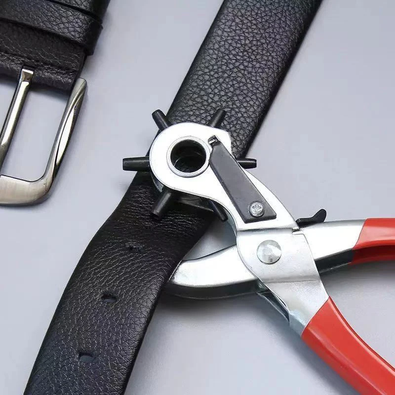 Multi-function Punch Pliers Round Hole Oval Hole DIY Tool Watchband Strap Household Leathercraft Leather Belt Hole Punch Plier