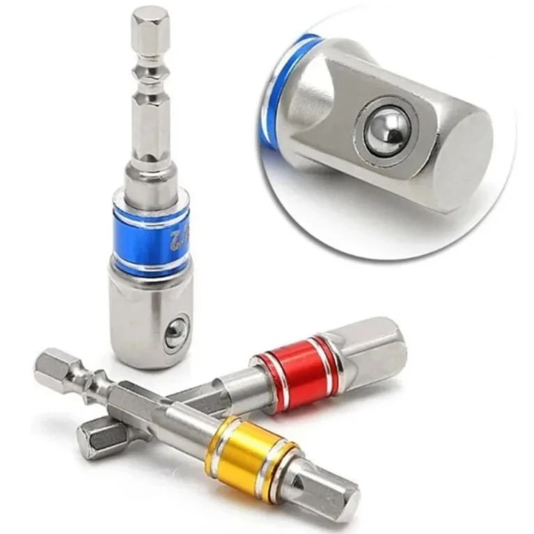 Extended Converter Power Drill Hex To High Speed Nut Male Square Wrench 1/4 3/8 1/2 Impact Driver Socket Extension Adapter