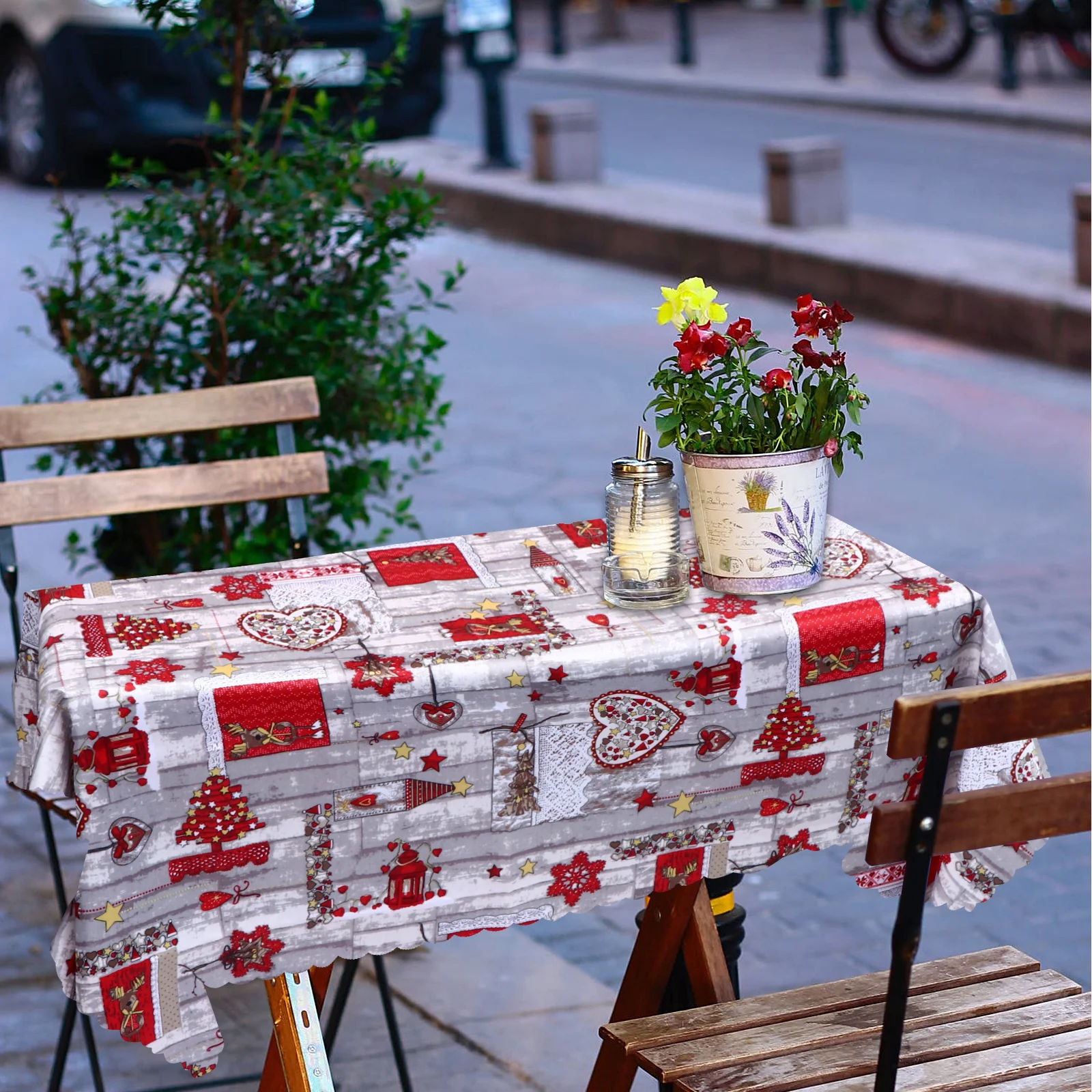 

Christmas Table Cover Xmas Dinner Table Cover Cloth for Table Christmas Themed Tablecloth Table Decor