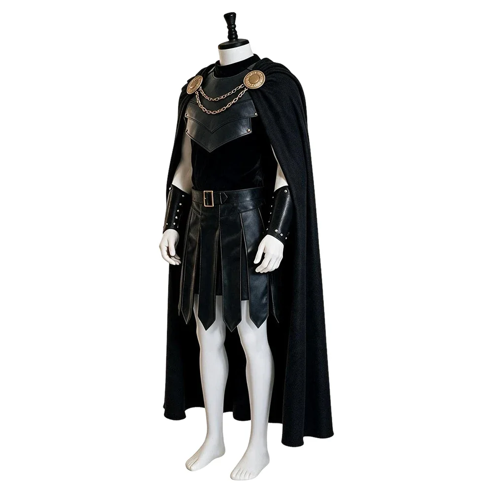 The Odyssey Agamemnon Cosplay Costume Adult Men Greek Roman Warrior Knight Outfit with Cloak Halloween Carnival Roleplay Suit view 4