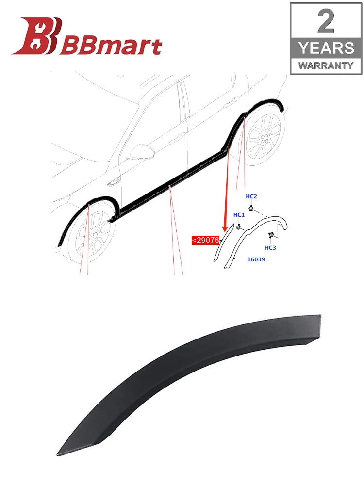 LR058529 LR058530 BBmart Auto Part 1 Pair Wheel Arch For Land Rover Discovery Sport L550 Rear arch Brow 1 Pair Fender Wheel Arch