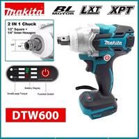 Makita DTW600 3100IPM 18V Cordless Wrench 1/2 Inch Brushless Screwdriver Rechargable Electric Screwdriver Vehicle Service Tool