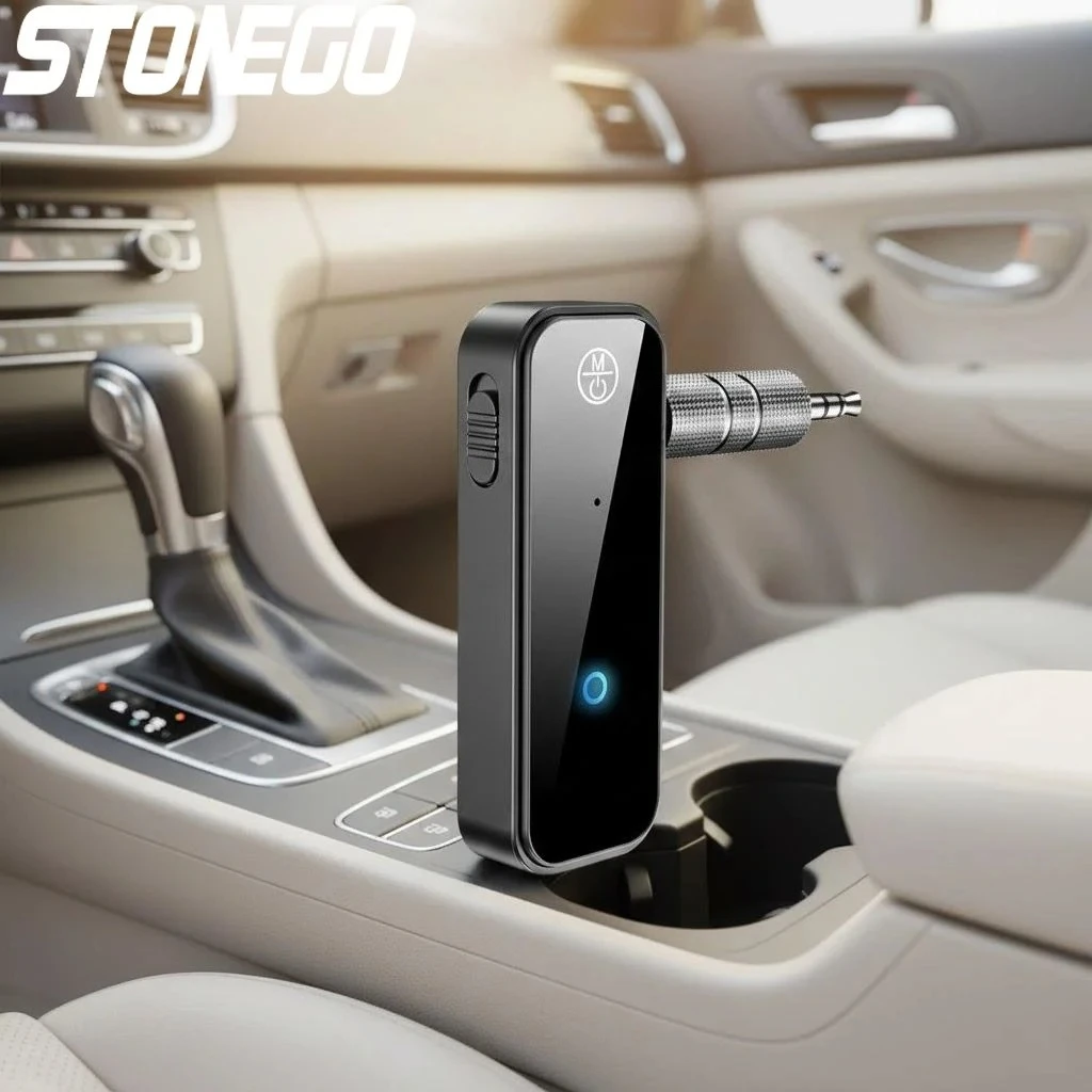 

Wireless Bluetooth 5.0 Audio Adapter 35mm AUX Stereo Receiver Transmitter Car Home Speaker TV Hands Free Music Streaming