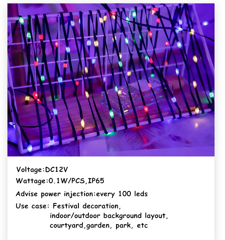 Imagem -02 - Led Pebble String Light Semente Pixel String Light Full Color Rgb Endereçável Atacado 1000ct Ws2811