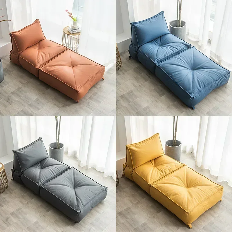 Bean Bag Bed Folding Recliner Beanbag Sofa with Filler Living Room Giant Lazy Couch Tatami Comfortable Leisure Chair Furniture