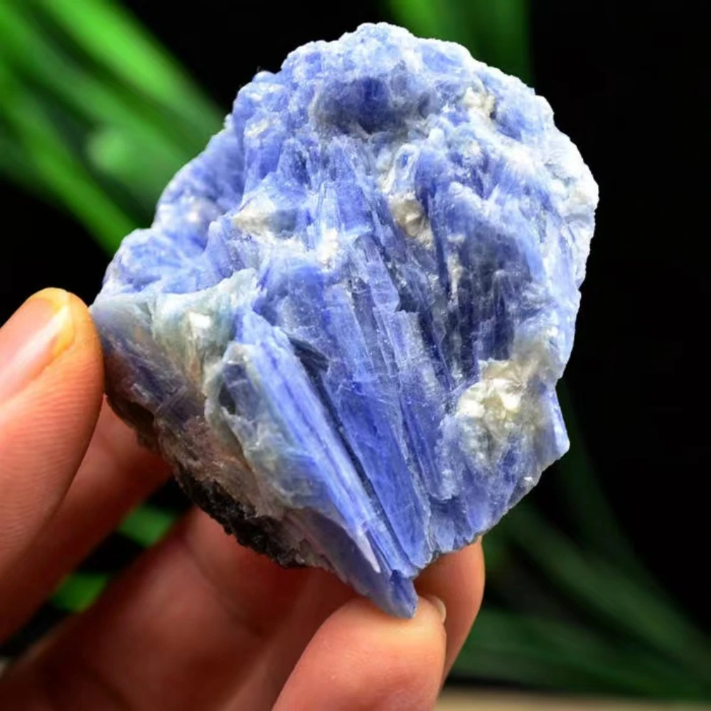 Natural Precious Mineral Kyanite Crystal Specimen Stone Raw Gemstone Chip For Reiki Healing Blue Calcite Collect Jewelry