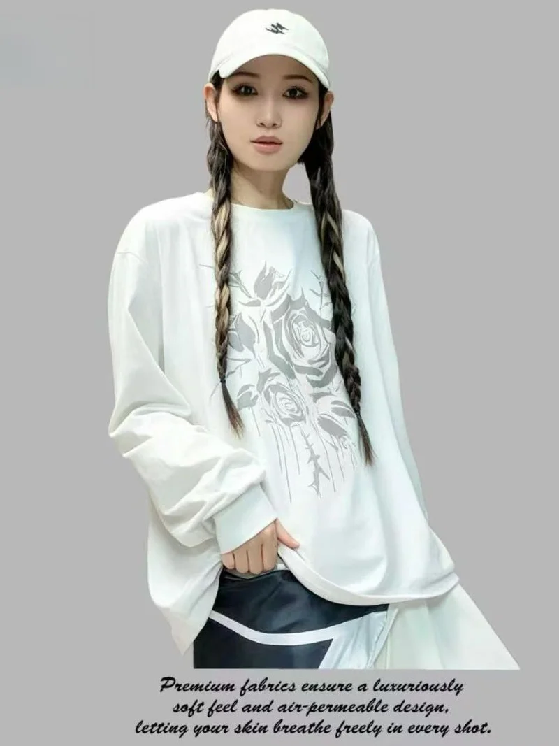 early-autumn-new-square-dance-clothing-simple-versatile-round-neck-rose-print-long-sleeve-t-shirt-street-dance-jazz-dancewear