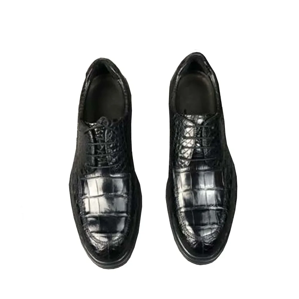 ousidun new crocodile  shoes  male  crocodile men  shoes  Casual shoes for male  cortical  rubber sole Low heels