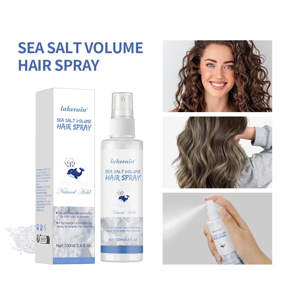 

Sea Salt Volume Hair Spray for both Men and Women, Natural Thick and Volumizing Hair Look with Matte Finish and Natural Hold