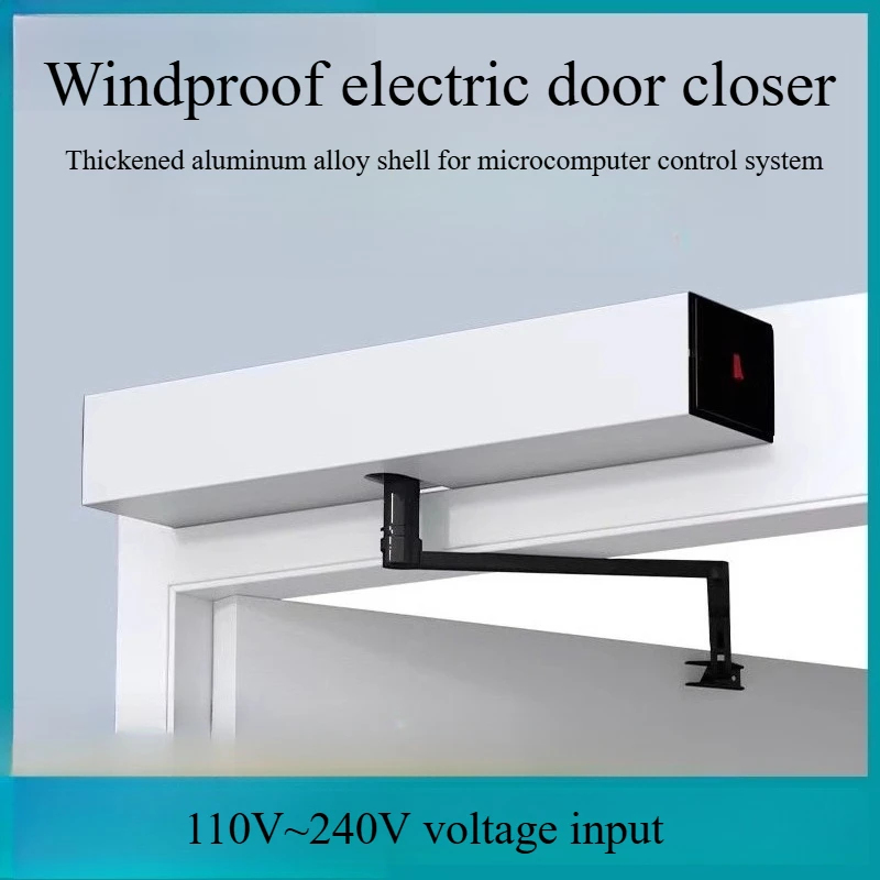 

Automatic sensor door opening motor kit 240V, electric door closer with switch, suitable for commercial/office/store entrances