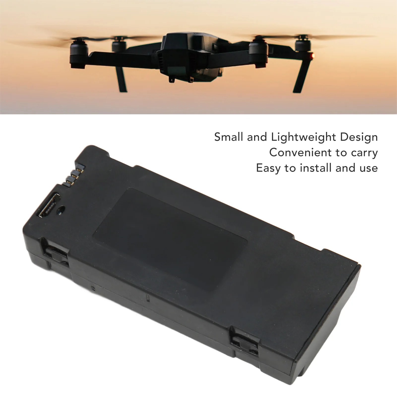 Remote Control UAV Battery ABS Housing  RC Drone Battery Compact 3.7V 1800mAh for E525 for P8 for E99PRO