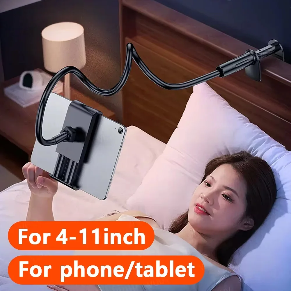 

Tablet & Phone Stand Holder, Thicker Flexible Arm Gooseneck Tablet Holder for Ipad Mini Pro Air Kindle 4-11 inches