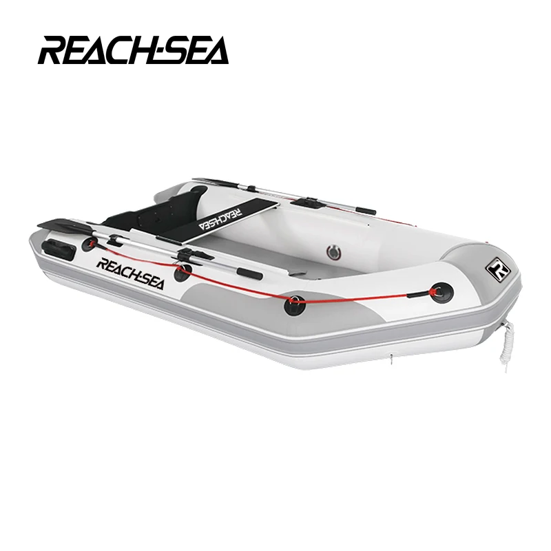 Portable 9'8'' Inflatable Fishing Dinghy Boat Aluminum Floor Boat Inflatable Boat For River