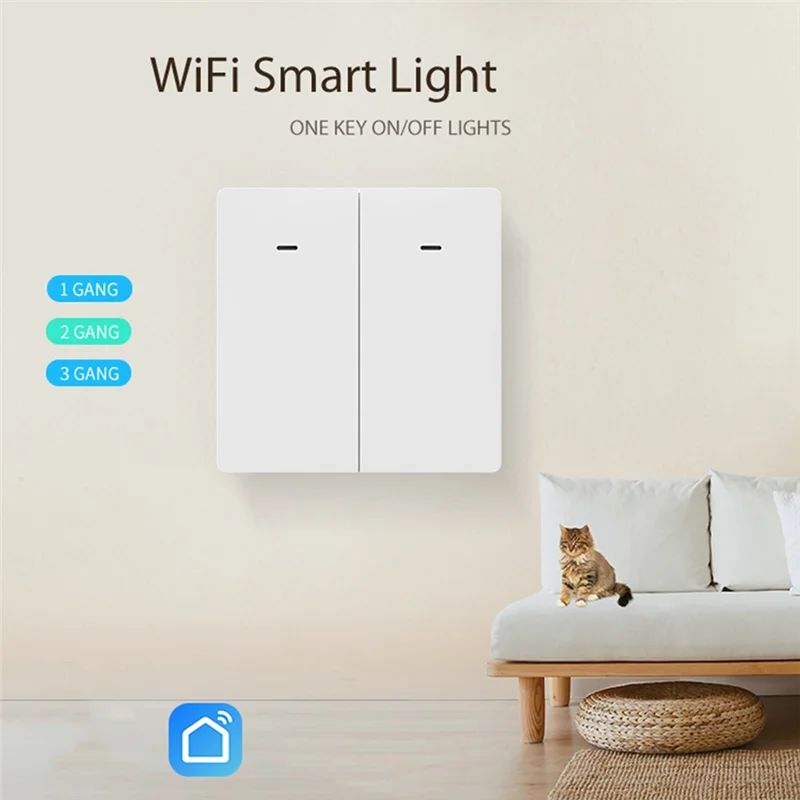 

-A12R NEO Tuya Wi-Fi Интеллектуальный европейский 2-сторонний механический переключатель управления освещением Tuya Wi-Fi ЕС Выключатель света Высокое качество