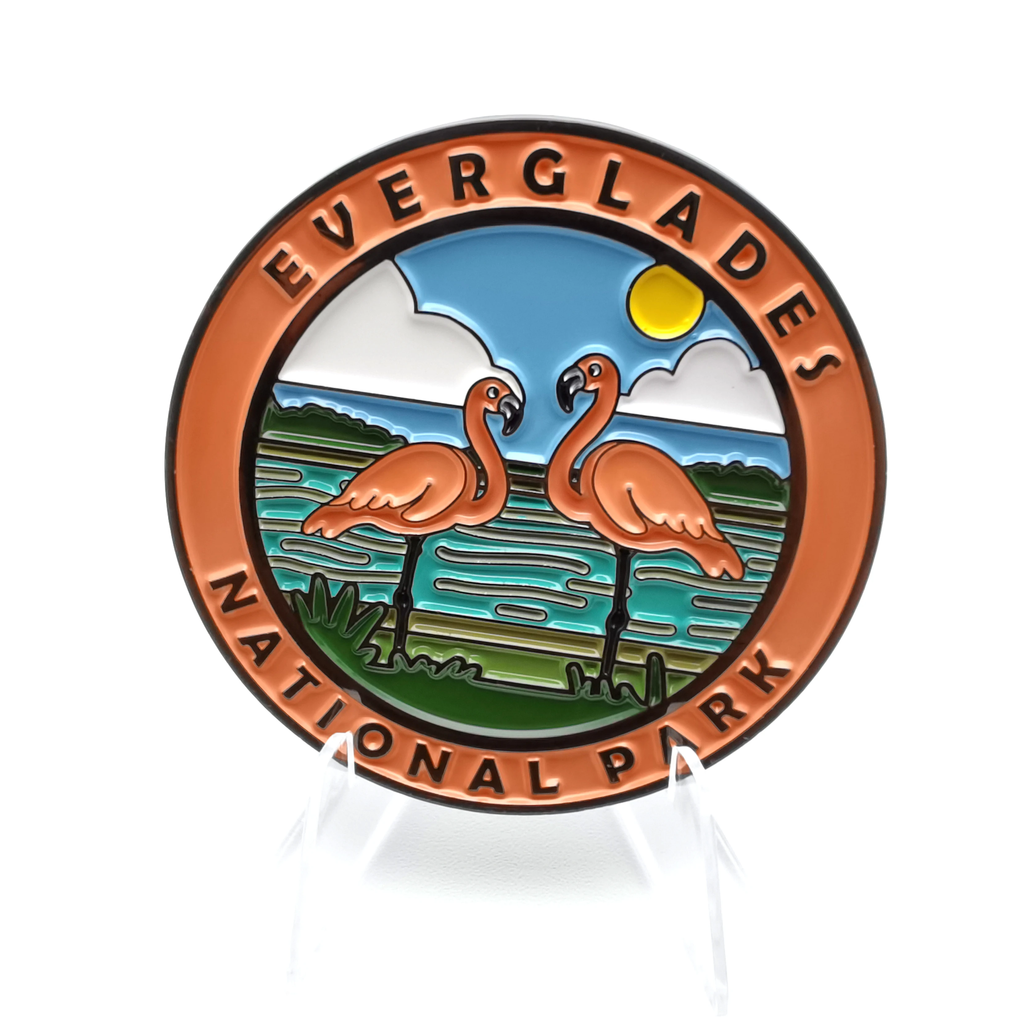 Everglades National Park Collectible Magnet – Enamel Finish, 52mm – Cre8Travel