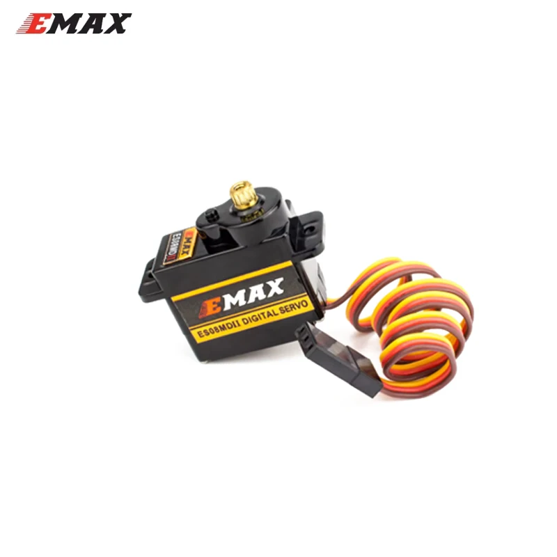 Emax-ミニメタルギア,高速,オリジナルデジタルサーボ,固定翼ドローン,es08mdii,es08md ii,12g, 2.4kg