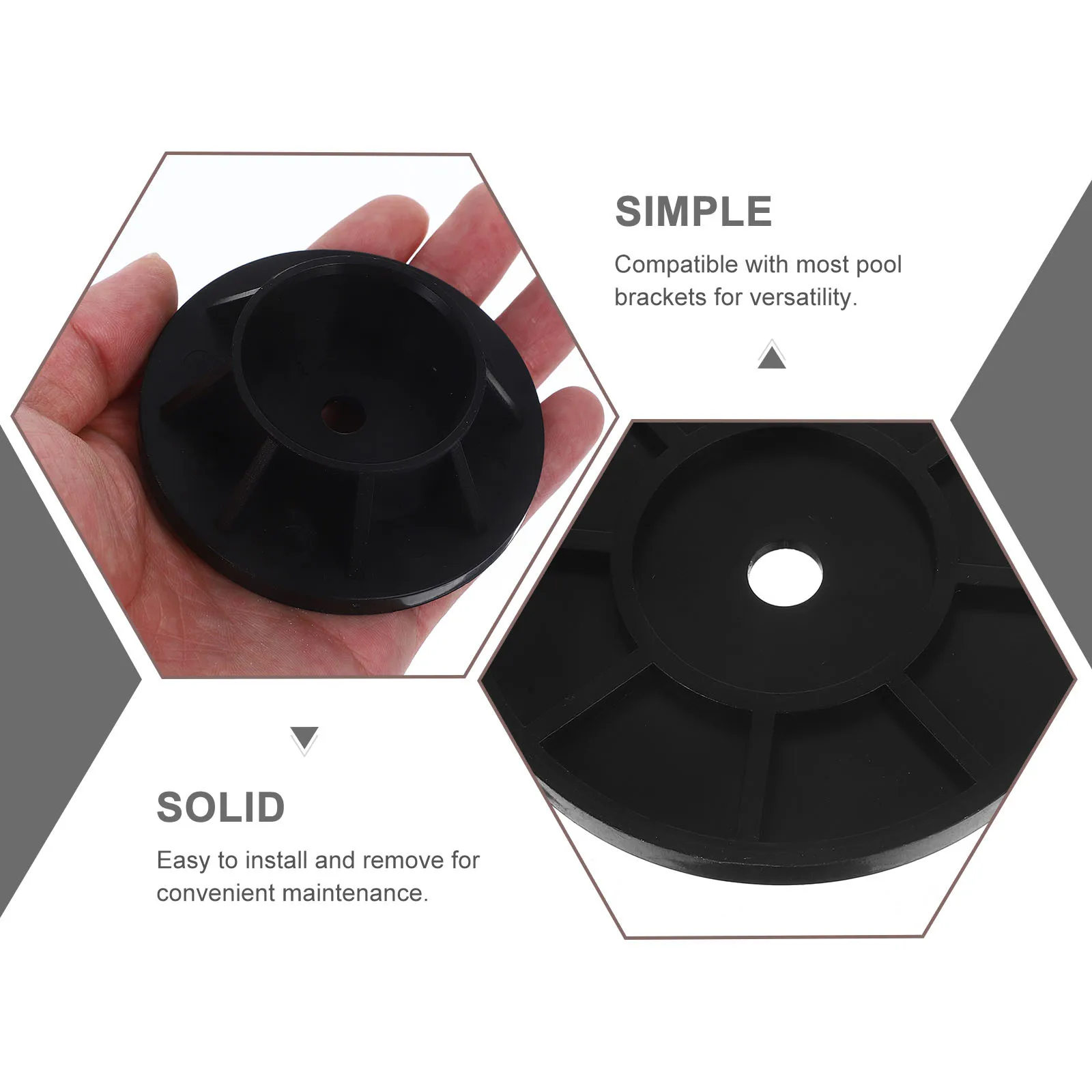 

1 Piece Pool Water Outfall Cover - Universal Fit Plastic Drain Valve Cap with Sleek Design for Pool Overflow Drain and Scupper