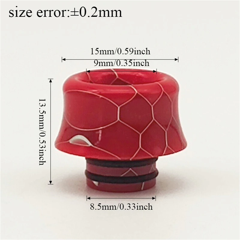 1 قطعة 510 فوهة بالتنقيط الراتنج الأفعى نمط القش المشتركة