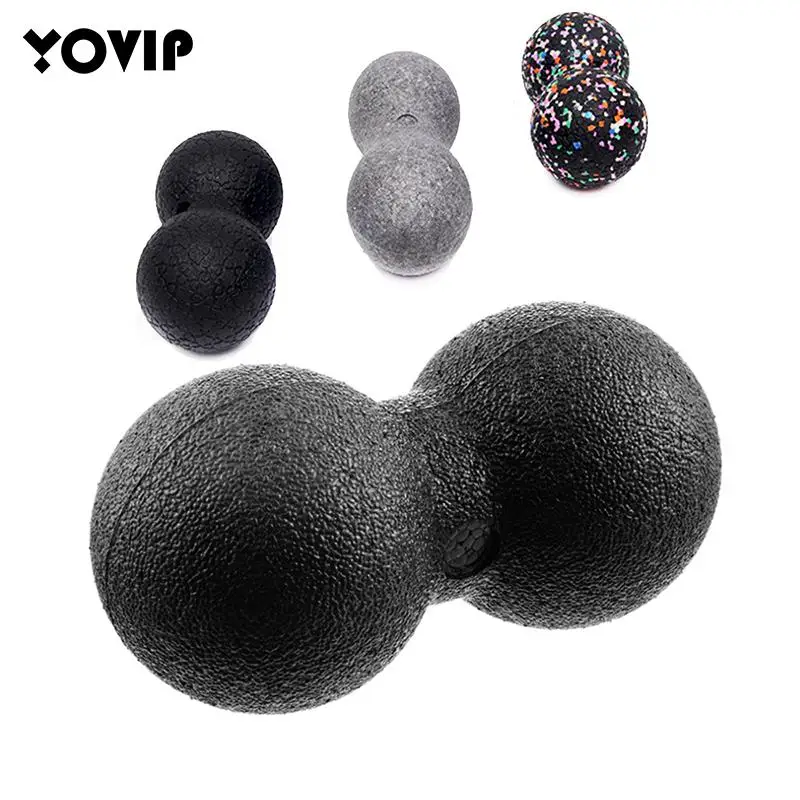 Fitness Ball Double Lacrosse Massage Ball Set Mobility Peanut Balls  Self-Myofascial Release Deep Tissue Gym Home Massage Tool