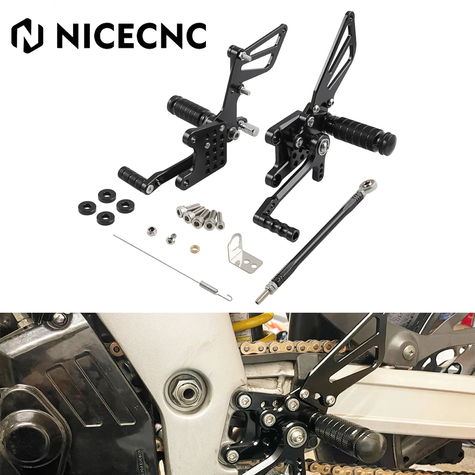 

Racing Adjustable Footrests Rear Sets For Suzuki SV650 SV650S 1999-2010 SV1000 SV1000S 2003-07 GSXR600 GSXR750 GSXR1000 1997-05