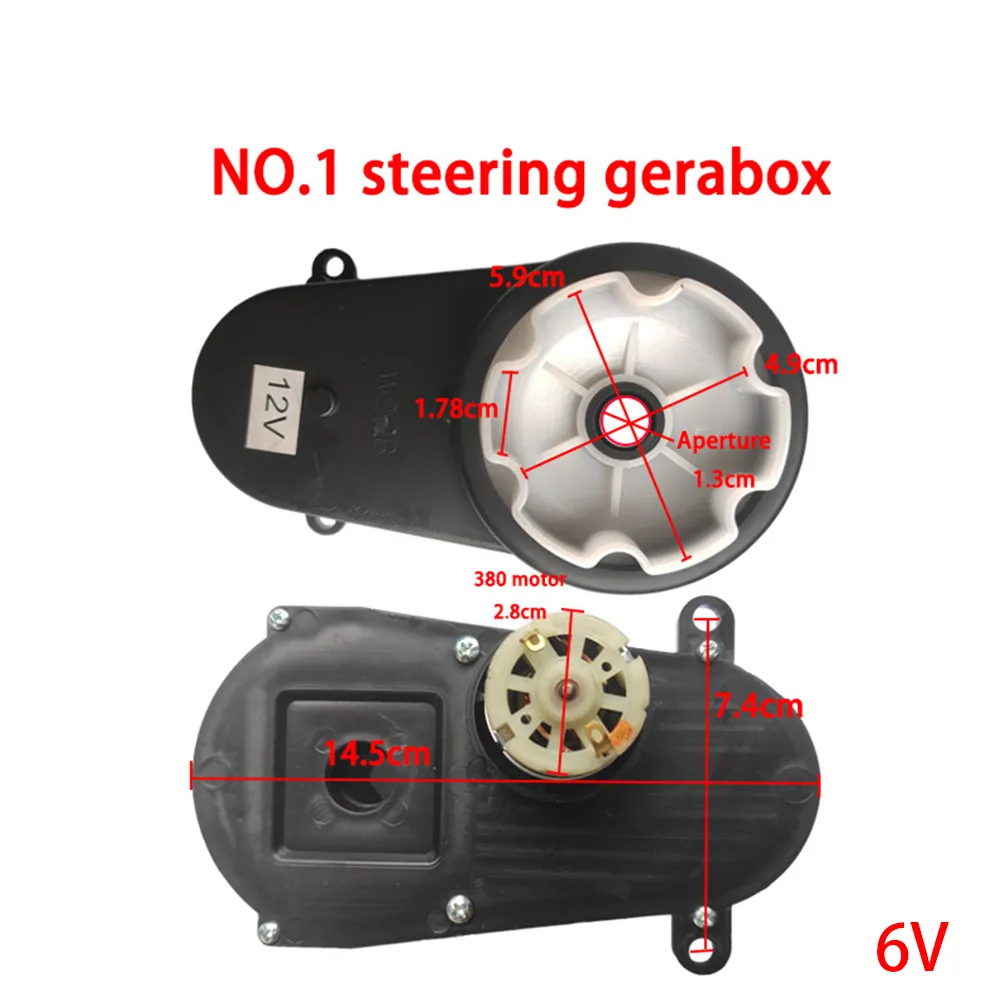Compatible Steering Gearbox for 80 380 280A RC Car Motors 6V 12V Versions for Electric Remote Control Vehicle Repairs